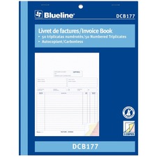 Blueline BLIDCB177 Invoice Book